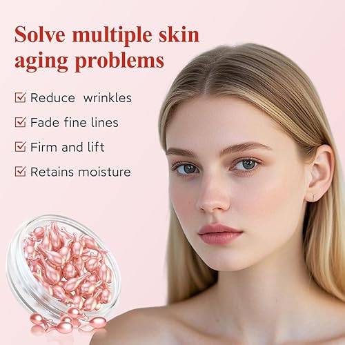 Miniatura 2 de HKH Suero de retinol para la cara, suero facial antiarrugas con vitamina C y vitamina E, cápsula Vit A con colágeno para mujeres, reduce las líneas