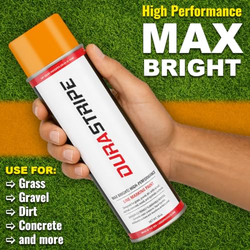 Image of Athletic Field Marking Paint - (CASE) 12 /18 Ounce Cans. The Most durable line marking paint available! Several colors to choose from. (Fluorescent Orange)