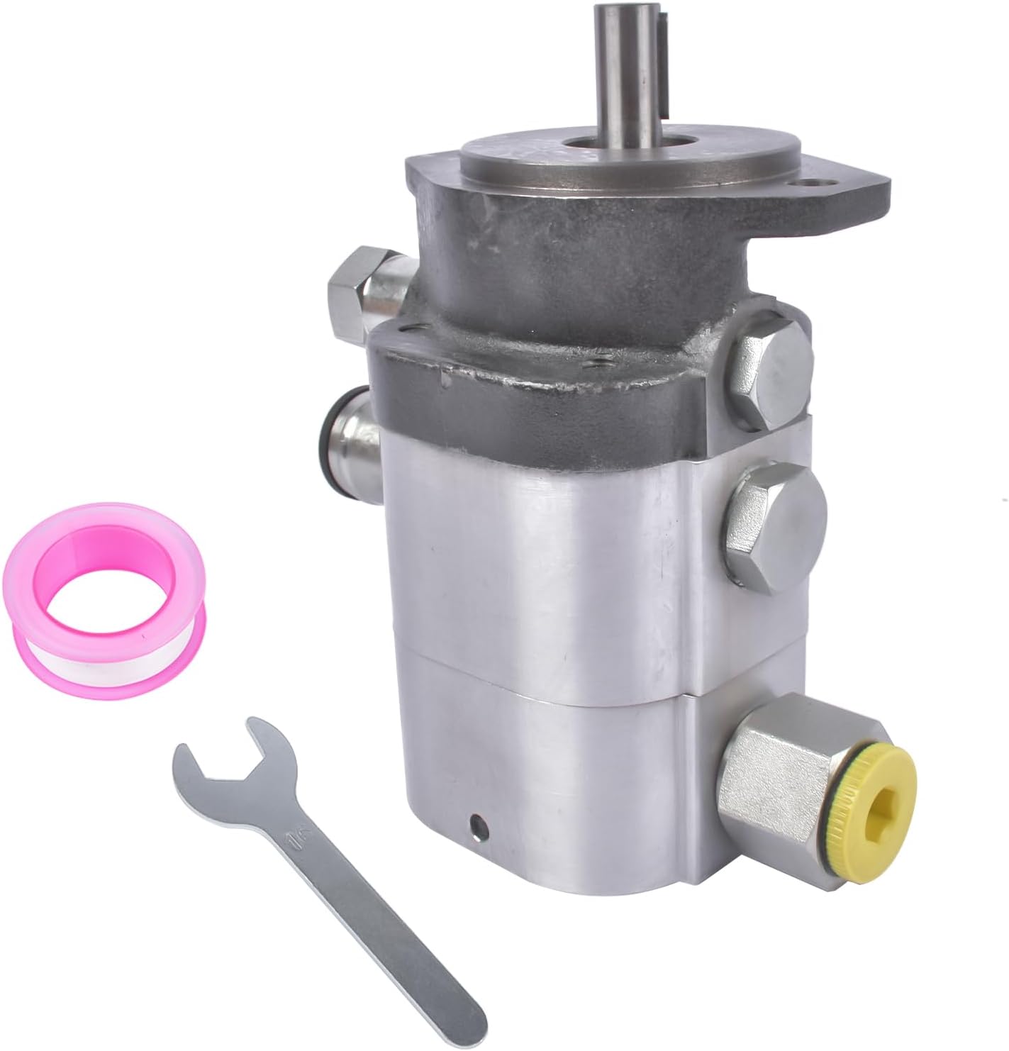 Aluminum Hydraulic Log Splitter Pump 22GPM 2-Stage Gear Pump, 3000 PSI 3600RPM Mixizap