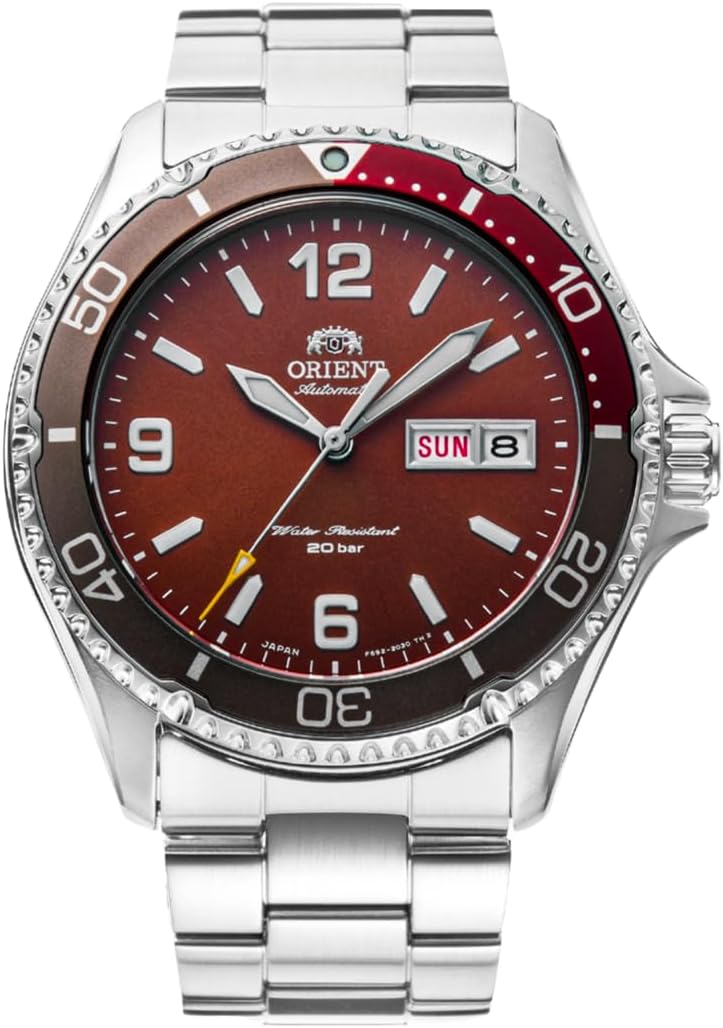 "Mako-3" Japanese-made Automatic / Hand Wind 200m Diver Style Watch, matte red