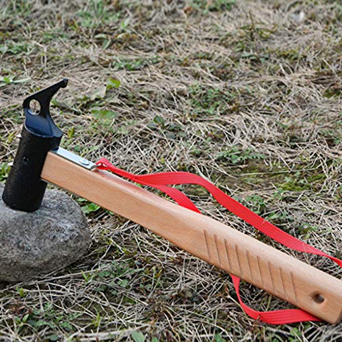 YIJU Acampamento ao ar livre Tenda Caminhadas Mallet Hammer, Multi-Funcional Martelo de Ferro com Te