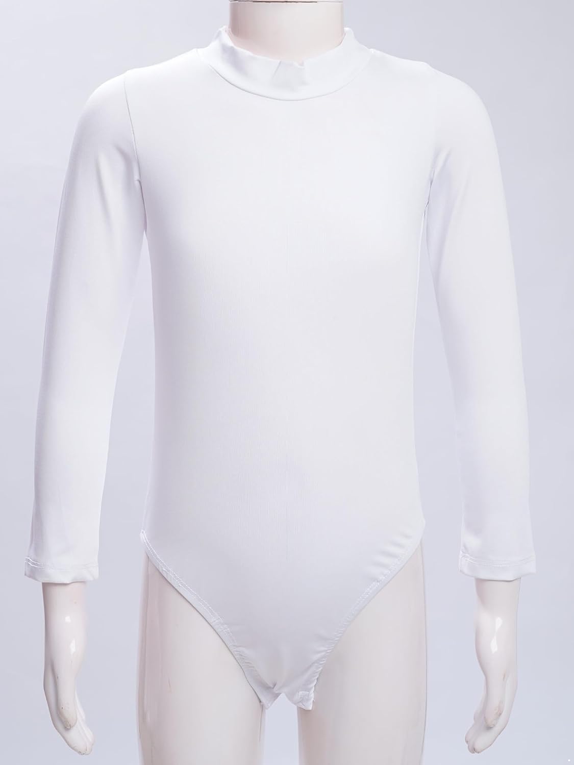 Jugaoge Kids Girls Gymnastics Leotard Long Sleeve Nude Dance Ballet Unitard Athletic Dancing Dancewear