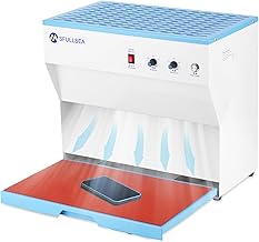Flow Hood H13 HEPA Filter Hood Large Size HEPA Air Filtration Fan Unit HEPA Filter Fan Clean Bench Workstation for Phone LCD Repair Tissue Culture Seedlings
