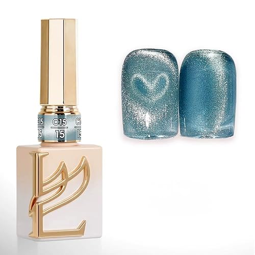 Holographic Cat Eye Gel Nail Polish – 9D Magnetic Shimmer