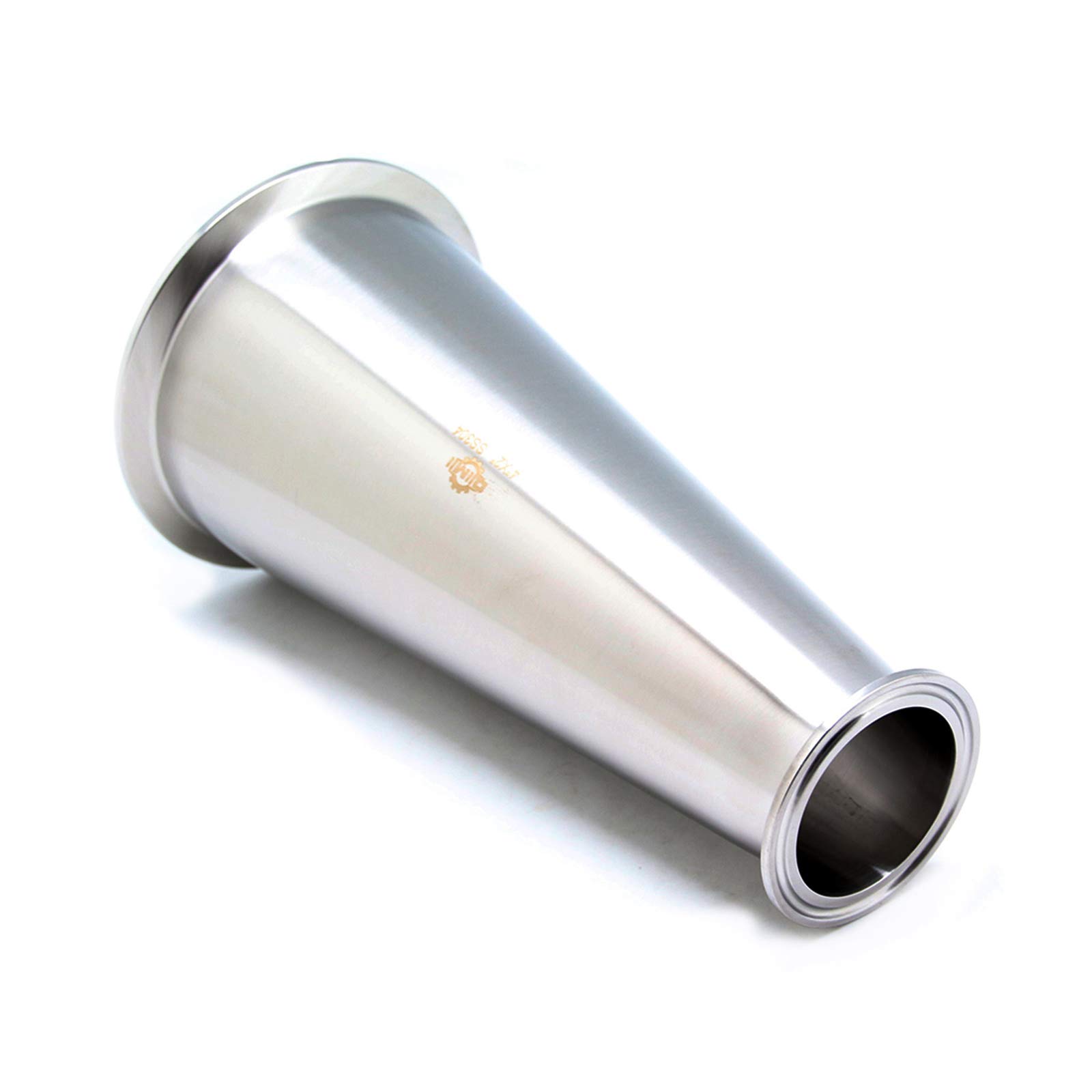 QiiMii Reductor concéntrico de tres abrazaderas sanitarias, accesorios de trébol, acero inoxidable 304, reductor (tamaño: 4 x 2 pulgadas)