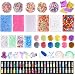 108 Pack Slime DIY Supplies Kits, Ohuhu Foam Balls, Gold Leaf, Fishbowl Beads, Sprinkle, Fruit Slices, Glitter Jar, Sugar Paper, Rainbows, Dolphins, Unicorns for Children Kid DIY Slime Christmas Gifts