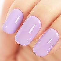Vista 1 de Esmalte de uñas de gel morado lavanda, 0.51 onzas líquidas, esmalte de gel semipermanente para salón de manicura o iniciador de arte de uñas, regalo