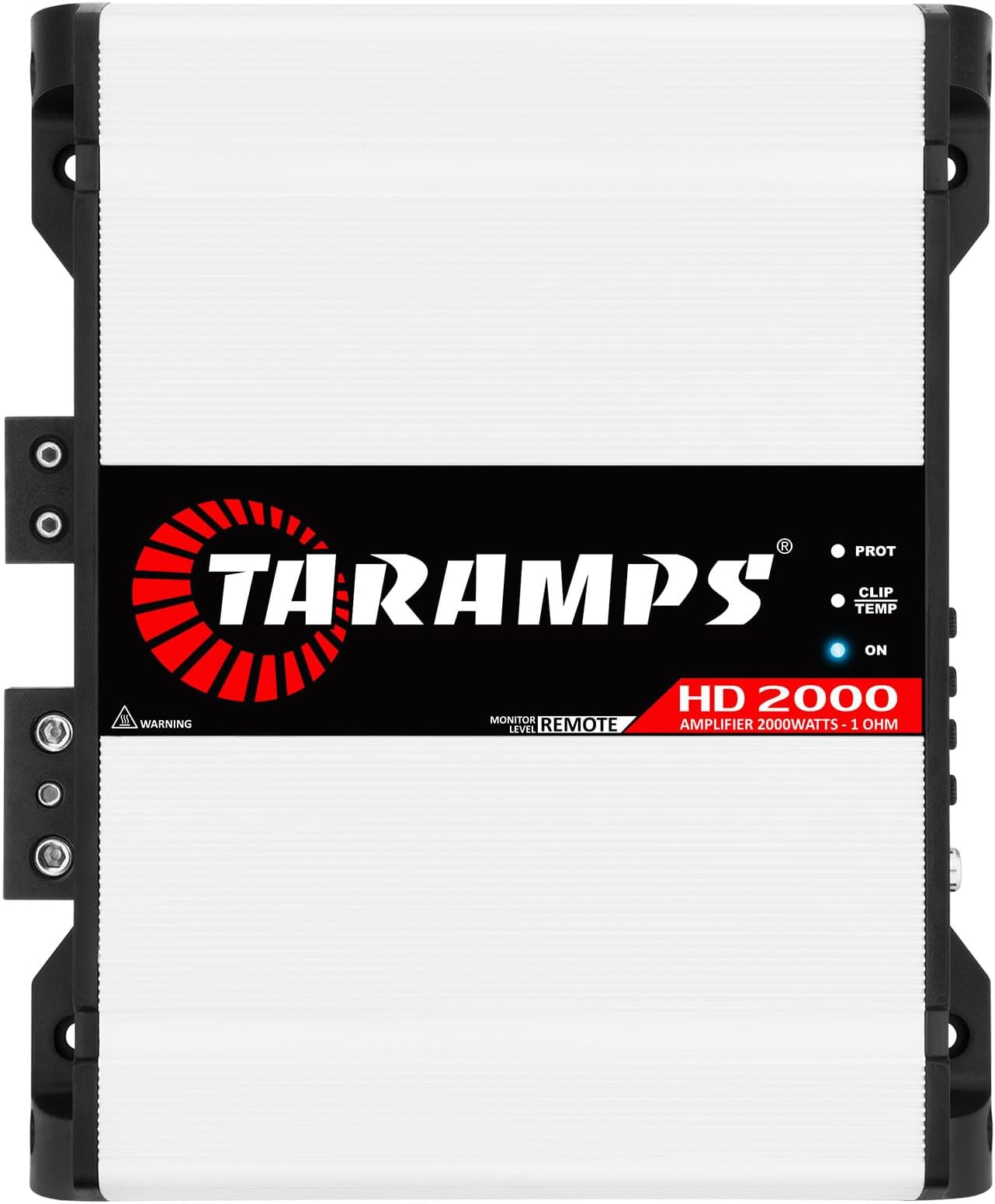 Taramps HD 2000 1 Ohm 1 Channel 2000 Watts RMS MAX, Full Range Car Audio, Monoblock, LED Monitor Indicator, Class D Amplifier, Crossover, White 2k amp