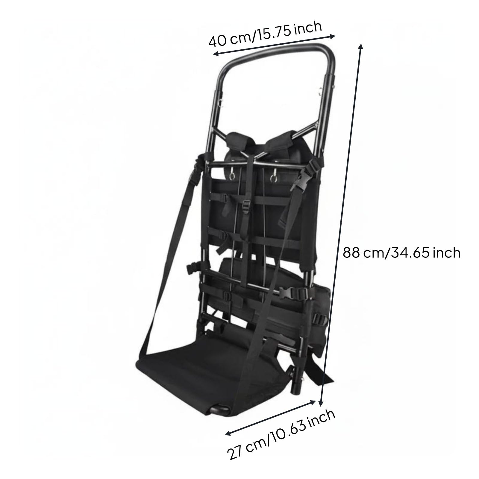 rockible Telaio Zaino in Alluminio Supporto Zaino Struttura Portapacchi Schienale Trasporto Leggero Portatile Comodo per Lunghe Distanze Adatto per Trekking, Lusso