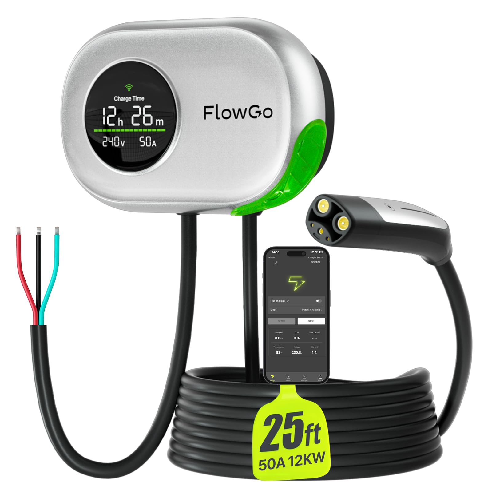 Photo 1 of FlowGo Tesla Charger Level 2 Hardwire 50A Smart Home Charger