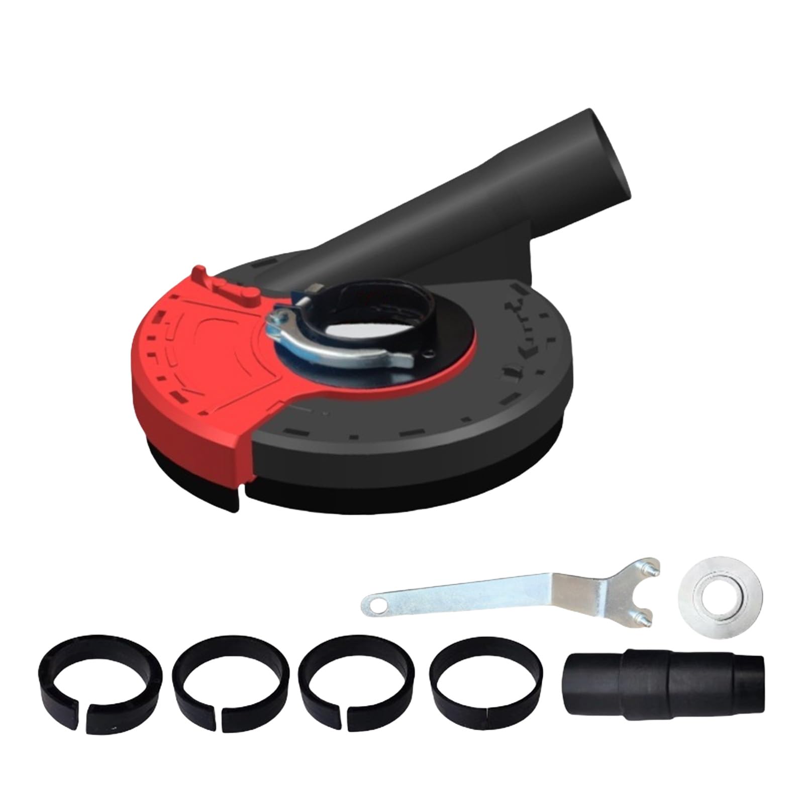Jazuaiao Red And Black Easy Installation Shrouds Covers For Grinding Tasks Home Renovation Construction Diyer With Accessories Surfaces Grinding Covers