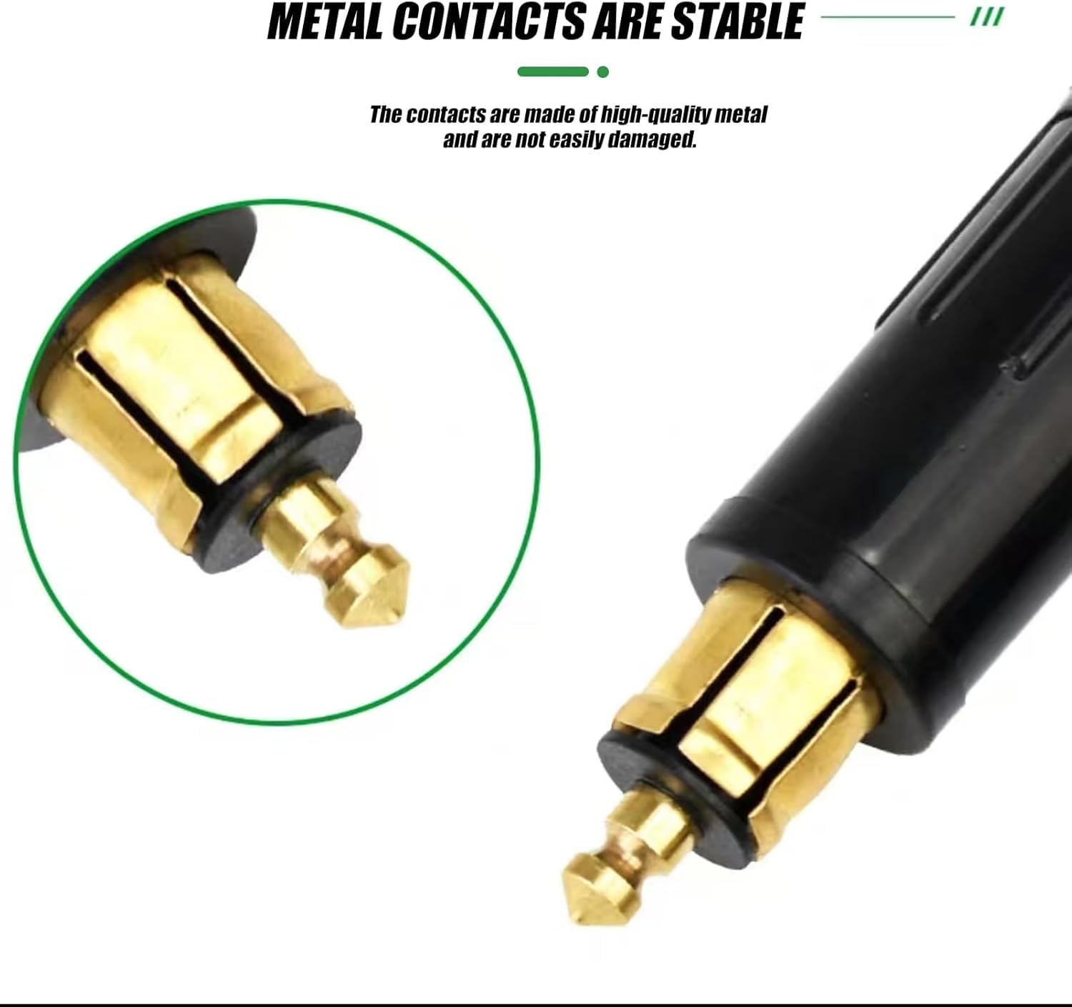 2 szt. wtyczka DIN męska 12 V, adapter zapalniczki DIN kompatybilny z wymianą, wtyczka naprawcza DIY z motocyklami do gniazda ładowania pojazdu kompatybilny z BMW