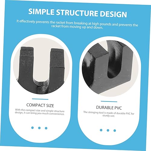 Miniatura 8 de 6 piezas de encordado Máquinas Herramientas de raqueta Protector de encordado de la máquina herramienta de tenis Raqueta de encordado Protector de