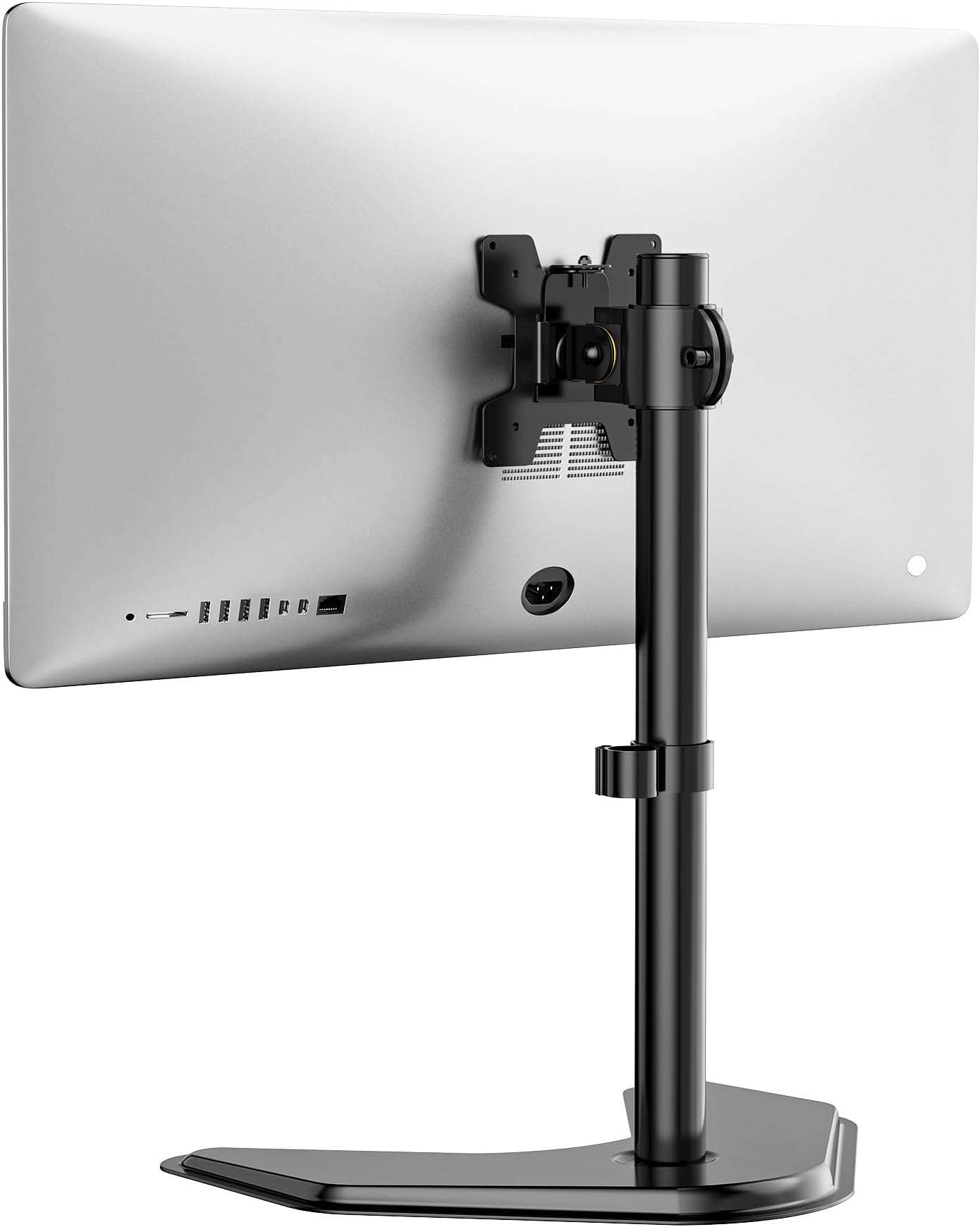 – Single Monitor Stand for 13 to 32 Inch Screen, Adjustable Freestanding Monitors Stands with Tilt Swivel Rotate, Universal Monitor Stands for hp acer lg Monitors, VESA 75 & 100mm, Black (MF001)
