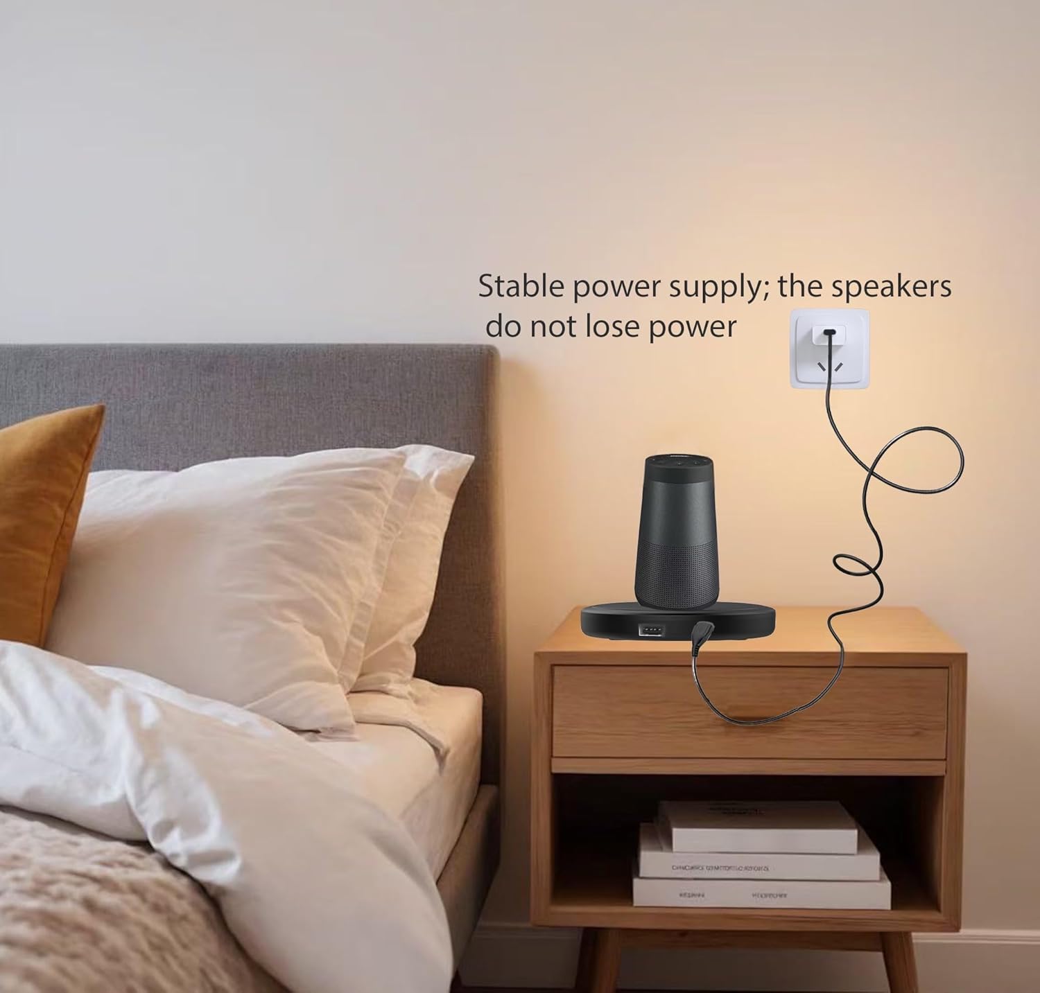 Replacement Charger Base,Charging Compatible with Cradle Charger Bose Soundlink Revolve/Soundlink Revolve+ (Series II) Revolve Plus/Plus 2 Speaker Charging Dock （ Black