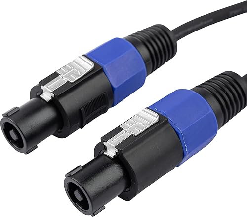 Miniatura 10 de Cableworks By Gator Cases Backline Series Conector de bloqueo giratorio estándar de 25 pies a cable de altavoz con conector de bloqueo giratorio