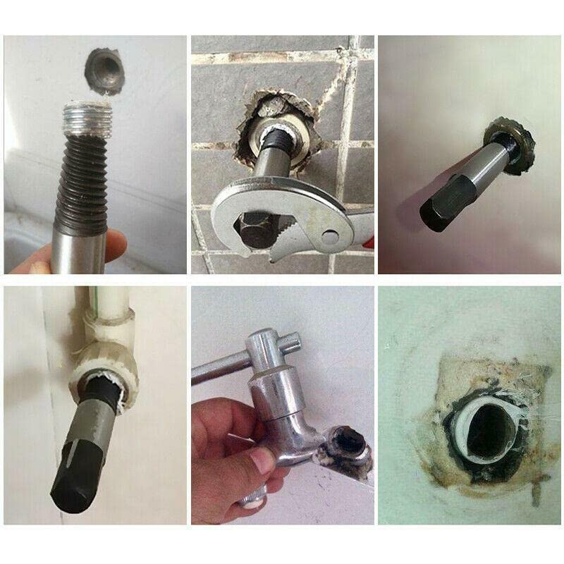DY TOOLS® Long Service Life Screw Extractor Extension Holder High Hardness Steel 6PCS 2