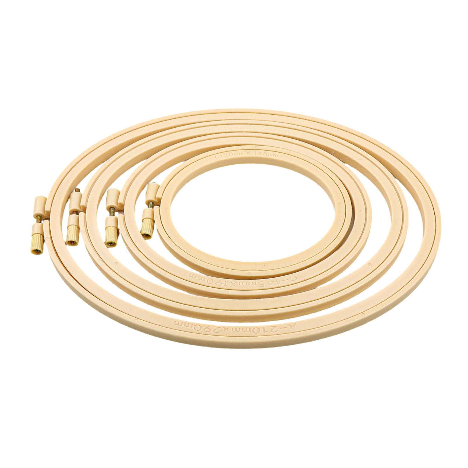 4Pcs Embroidery Frame with Spring Clip for Needlework Stitching Embroidery Hoop Stitching Hoop Display Frame Travel