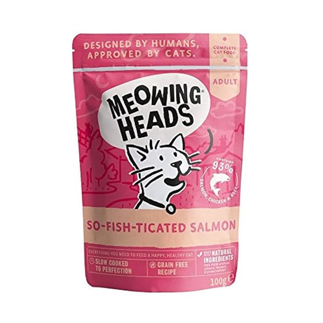 Meowing Heads Comida Húmeda para Gatos - So-Fish-Ticated Salmon