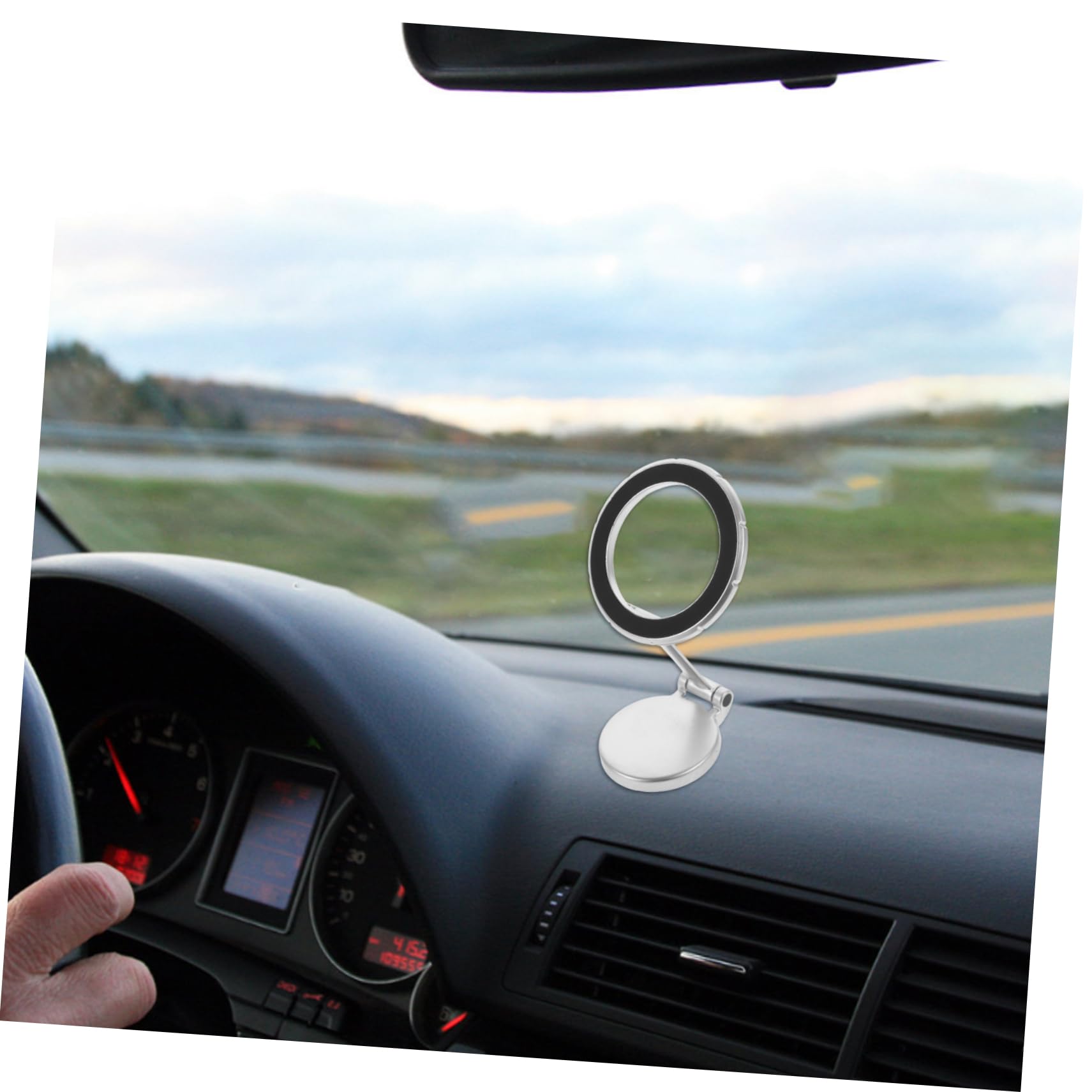 Mobestech 2piezas Soporte Magnético para Teléfono De Coche Soporte De Tablero y Base De Succión para Navegación Vehículos Compatible Smartphones