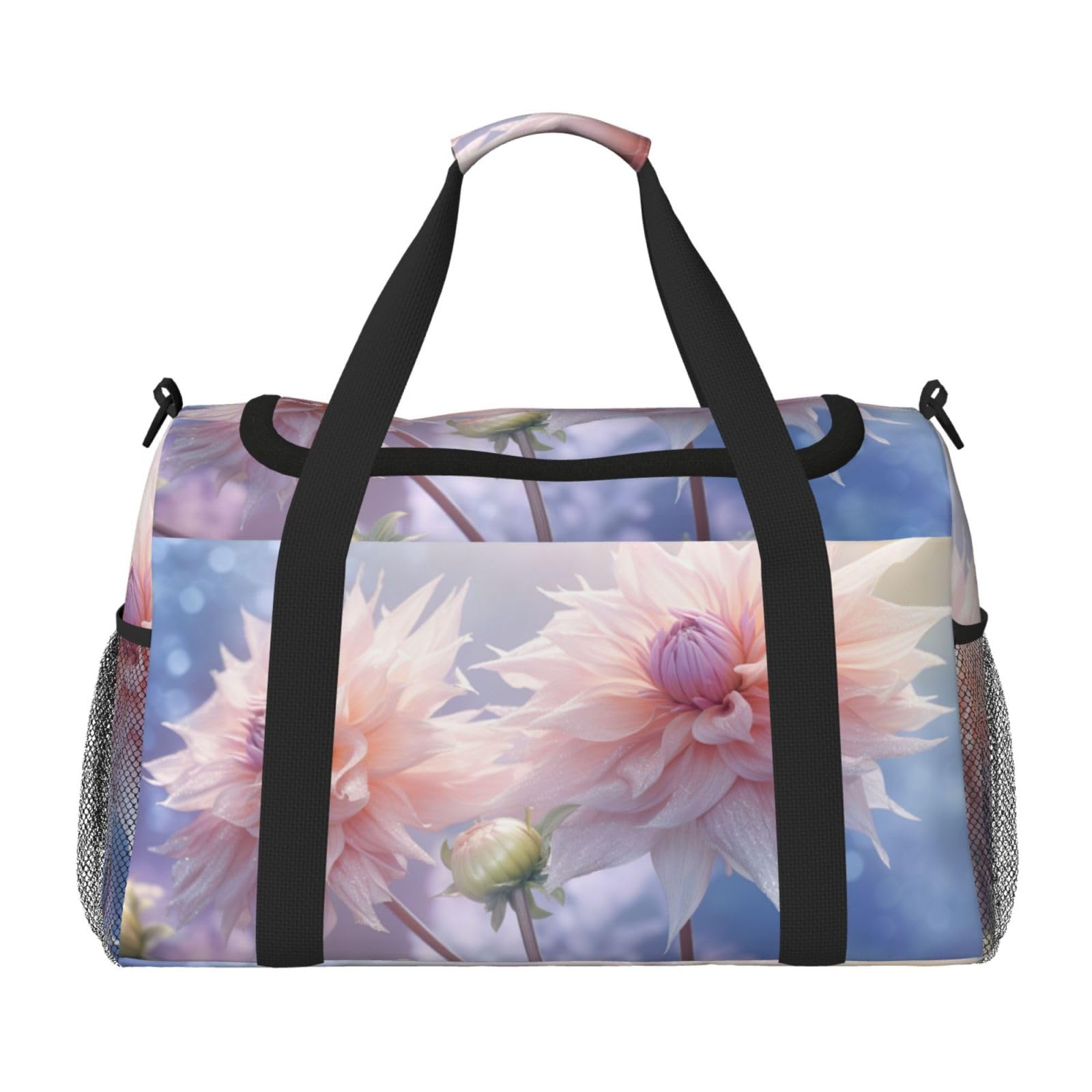 3 fiori colorati 1 borsone da viaggio grande pieghevole impermeabile per la notte borsa da spiaggia nuoto piscina sport palestra