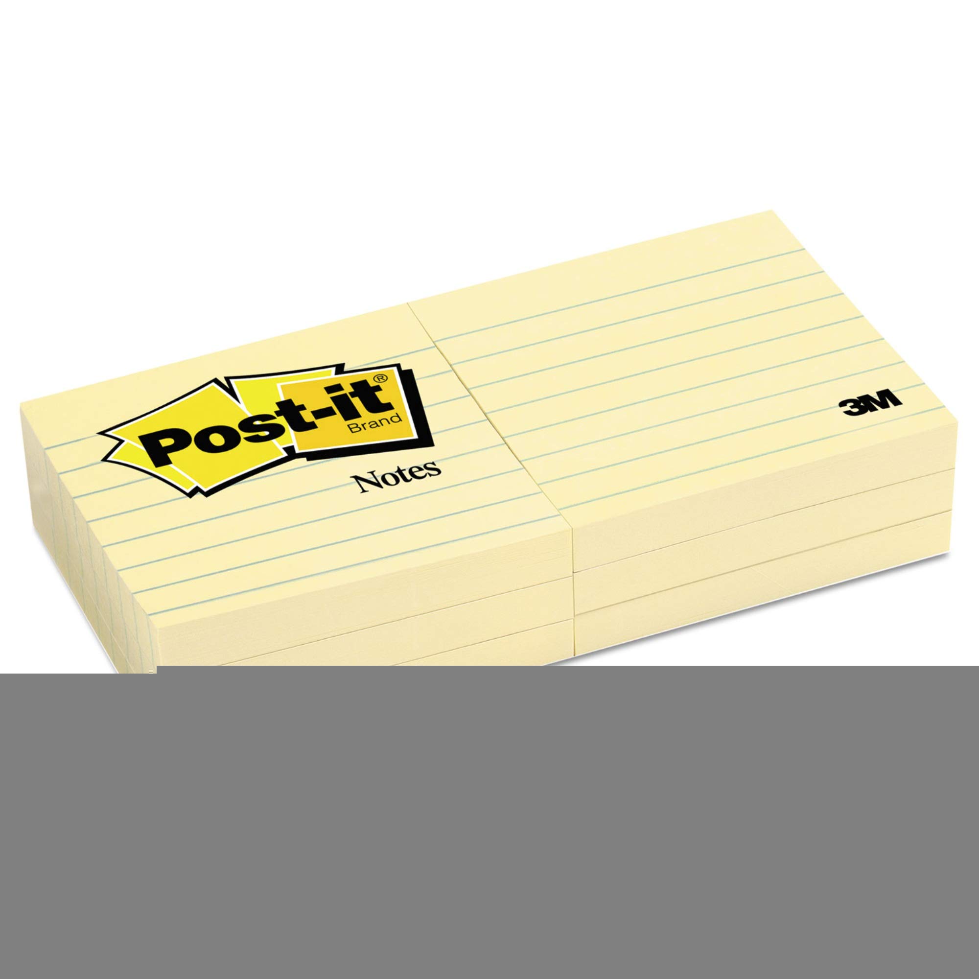 Postit Haftnotizen, 76 x 76 mm, liniert, gelb 0021200591891