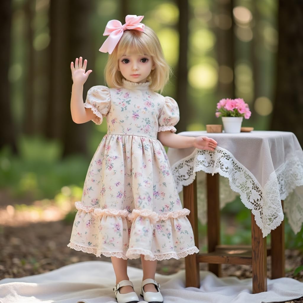 Female Seamless Action Figure All Silicone,Flexible Female Figure Doll, Suitable for Cosplay/Photography/Art TPE Bodies and PVC Heads, Non-Picture Hair and Clothes 41lbs (108cm Natural Color a)