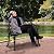 VEVOR 480 lbs Load Capacity, 38.8 inches Metal, Outdoor Backrest and Armrests, Patio Bench for Garden, Park, Yard, Front Porch, Black