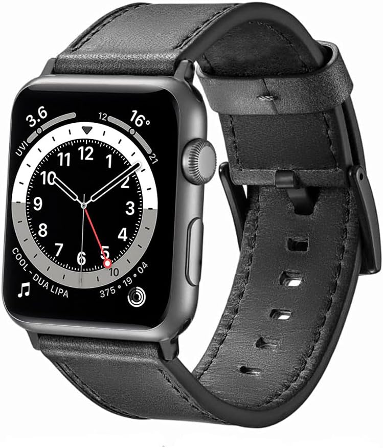 EAVAEOcean Band Compatible with Apple Watch Band Ultra 49/45/44/43/42/41/40/38mm, Adjustable Sport with Buckle Rugged Fluoroelastomer Silicone Strap for iWatch Series 8/7/6/5/4/3/2/1/SE for Men and Women