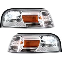 CarLights360 For 2006-2011 Mercury Grand Marquis Pair Park/Signal Lights Driver and Passenger Side FO2526103 FO2527103 - replaces 6W3Z 13201 AA 6W3Z 13200 AA