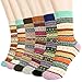 Produktbild Tencoz Winter Wollsocken Damen, 6 Paar Warme Wintersocken Damen, Thermosocken Stricksocken Damen Atmungsaktive Weiche, EU 39-42