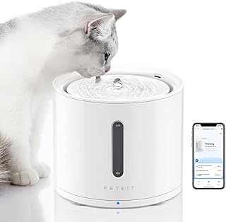 PETKIT EVERSWEET SOLO 2 Cat Water Fountain, App Control Cat Fountain with Wireless Water Pump, Smart/Normal/DND Working Mode, Separate Base, Anti-Dry Ultra Quiet Pet Water Fountain with Filter, 2L