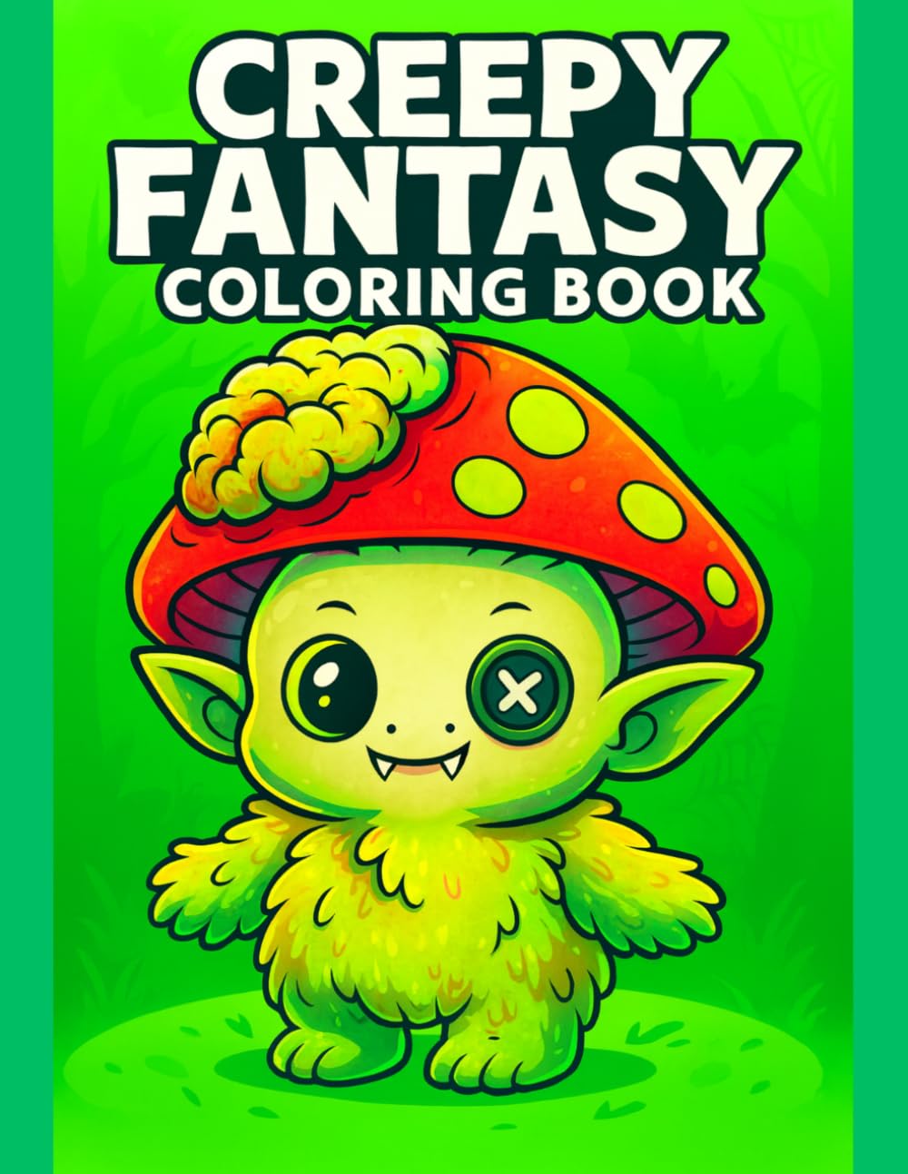 Creepy Fantasy Coloring Book Magical Monsters & Spooky Scenes: Dark fairies, haunted forests, whimsical witches, eerie castles, detailed single-sided illustrations for quiet time