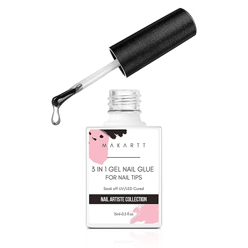 Makartt Pegamento de uñas de gel, 3 en 1, pegamento de uñas para extensiĂłn de uñas acrĂlicas, pegamento adhesivo sĂşper fuerte, cepillo de larga Makartt Pegamento de uñas de gel, 3 en 1, pegamento de uñas para extensiĂłn de uñas acrĂlicas, pegamento adhesivo sĂşper fuerte, cepillo de larga