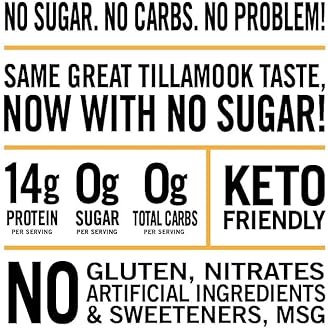 Tillamook Country Smoker Zero Sugar Keto Friendly Beef Jerky, Original, 2.2 Ounce