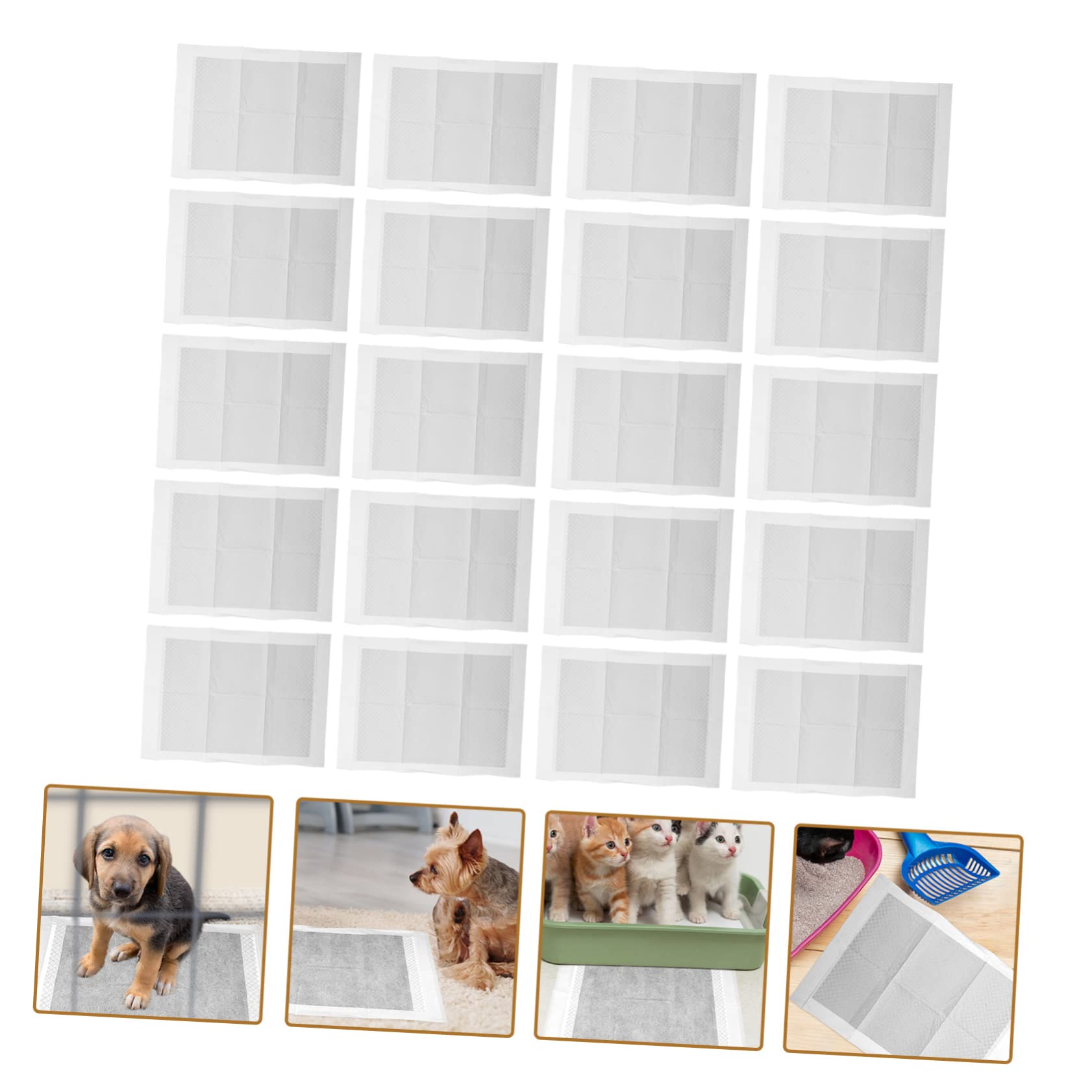 Yardwe Almohadillas para Mascotas Empapadores Absorbentes De Entrenamiento para Perros Y Gatos para Casa Y Protección Eficaz Y 100 Piezas*2
