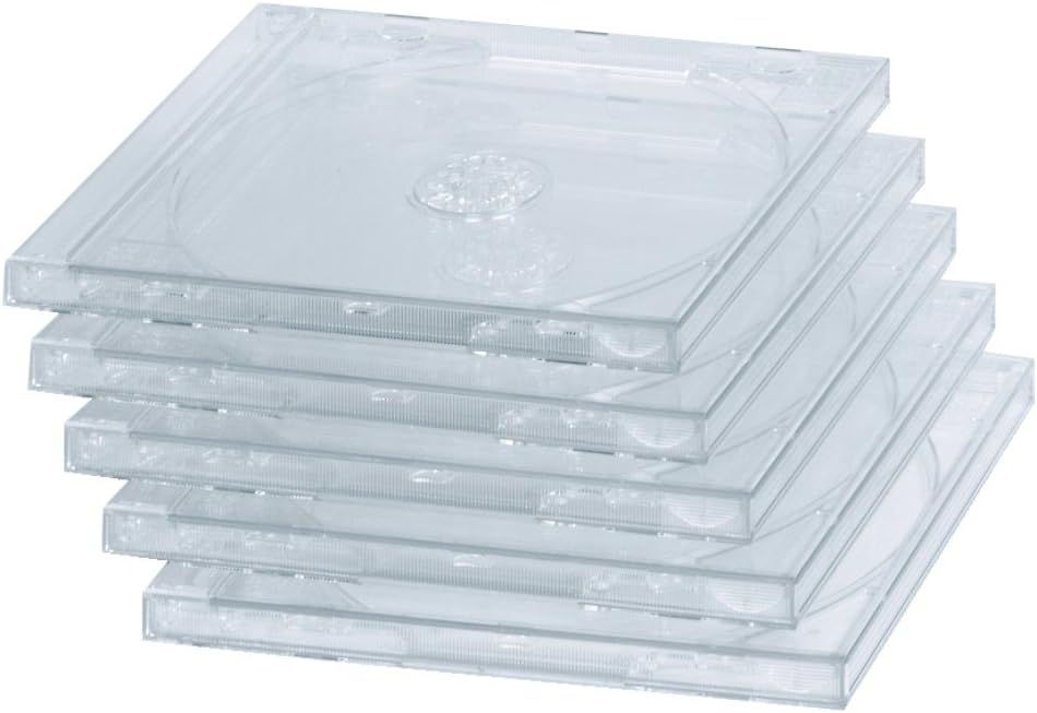Hama 44752 Audio Accessories Set of 5 Empty Double CD Cases