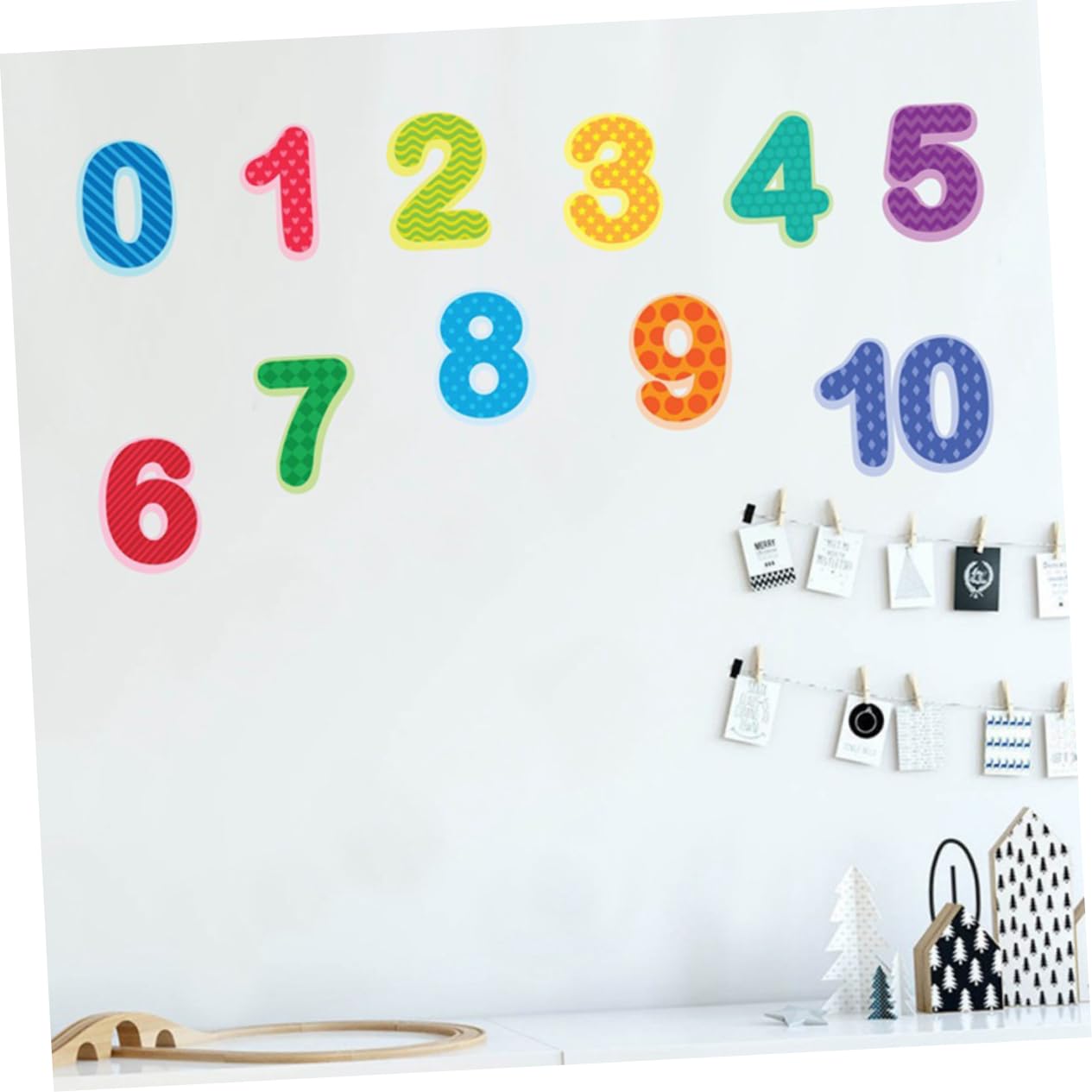 TOYANDONA 3piezas Pegatinas De Números Para Pared Decoración Infantil Para Habitaciones De Niño Niña Fácil Aplicación y Adhesión Superficies Lisas Material Ecológico y Seguro Juguete