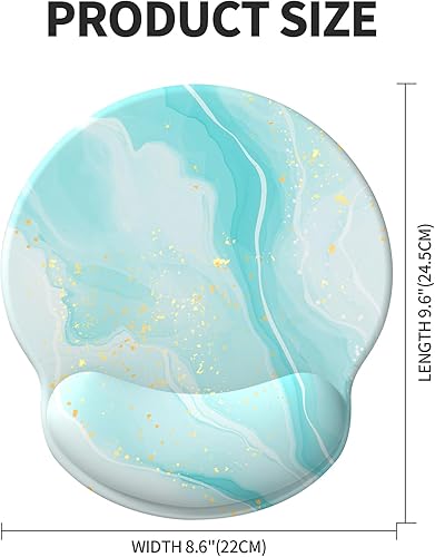 Miniatura 7 de eulps Alfombrilla de mouse con reposamuñecas, cómoda alfombrilla de mouse para computadora con soporte de muñeca de gel, superficie lisa y base