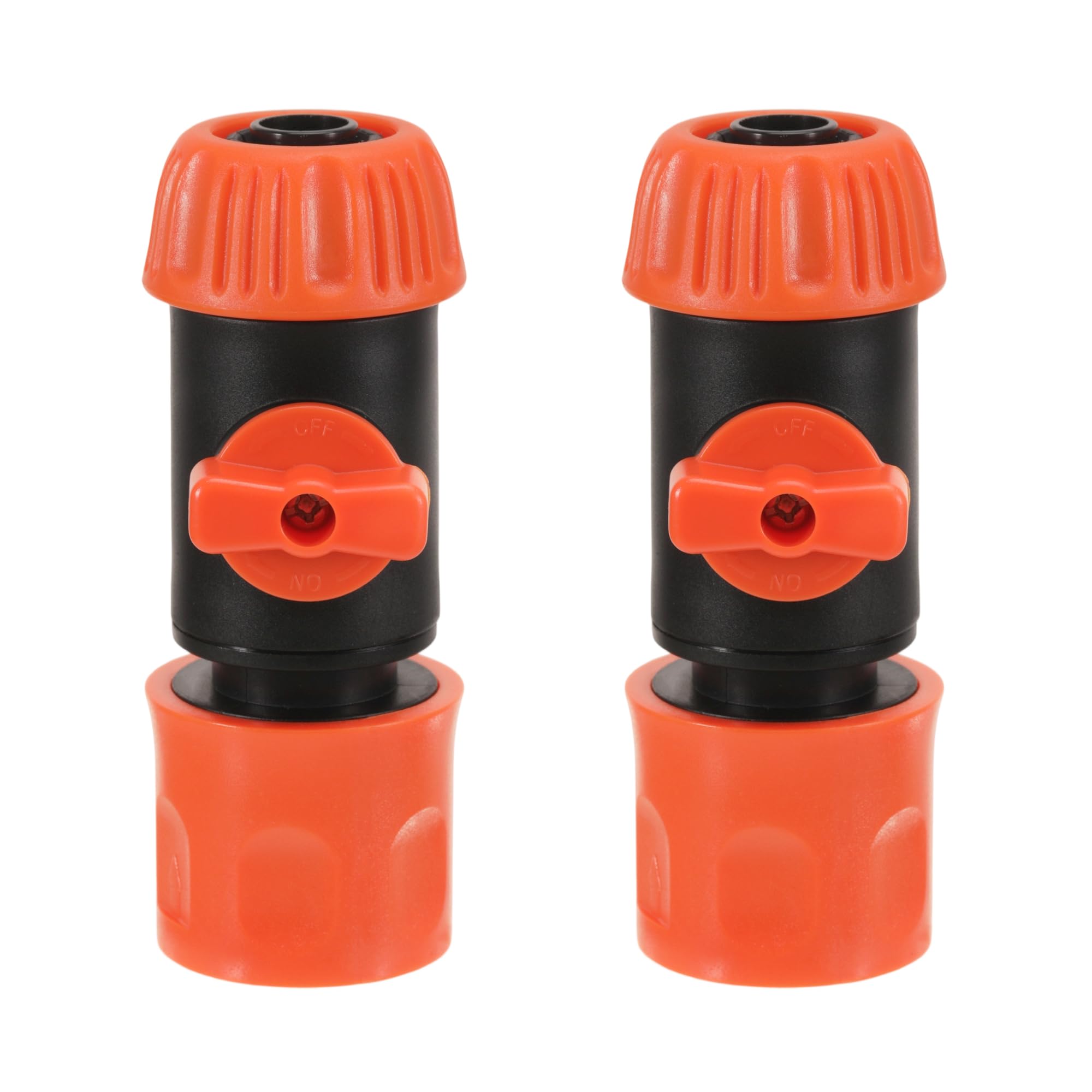 2er Set Schlauchkupplung Mit Regulierventil – 1/2 Zoll, 13 Mm, Für Gartenschlauch & Bewässerung