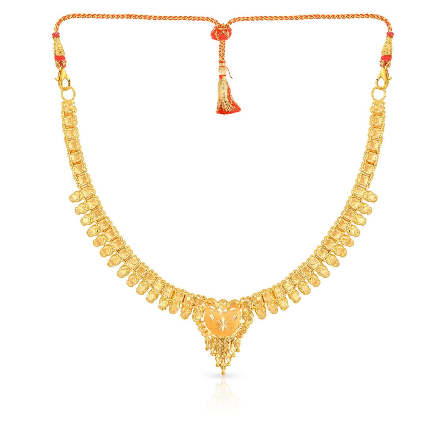 Malabar Gold & Diamonds Gold Necklace for Women 22k | 22kt (916) BIS Hallmark Yellow Gold Necklace for Birthday, Anniversary & Rakshabandhan Gift (B0BPHTWMJM) Amazon Price History, Amazon Price Tracker