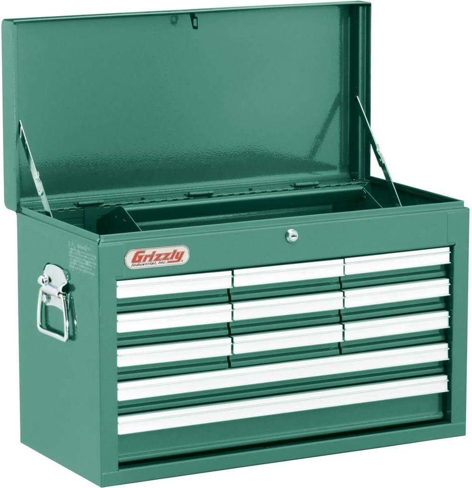 Grizzly Industrial H7733-11-Drawer Tool Chest, 12" Deep