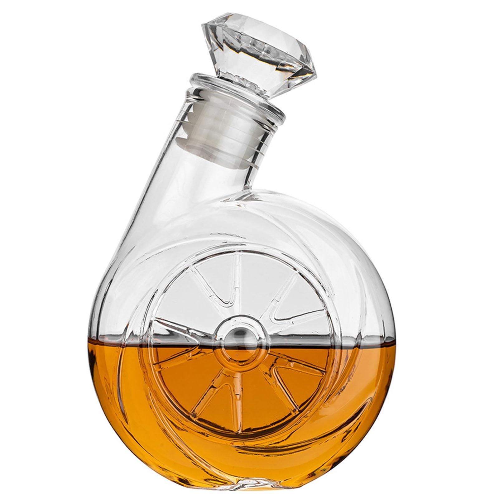 bottiglia per liquori a forma di animale, Decanter for whisky con soffiatore retrò