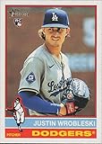 2025 TOPPS HERITAGE #319 JUSTIN WROBLESKI RC LOS ANGELES DODGERS BASEBALL OFFICIAL TRADING CARD OF MLB