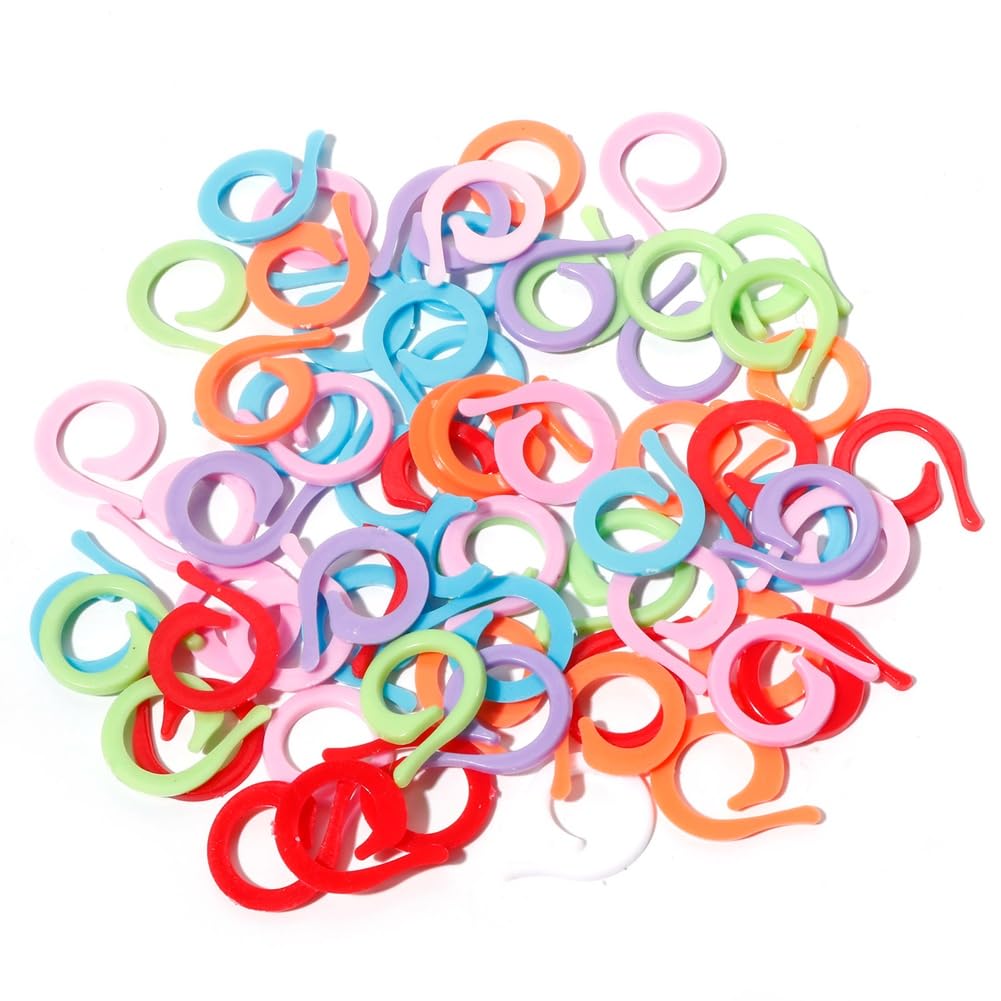 Hndhbfgrt Sewing Tools Accessories 1000PCs Plastic Knitting- Markers Spiral-Needle Clip Crochet -Lock Knit