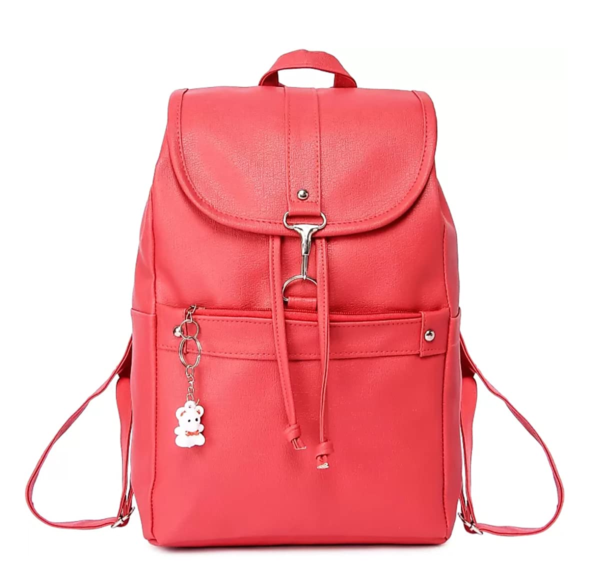 Ishika Girls PU Leather Backpack Purse Convertible Ladies Fashion Casual Travel, School Shoulder Bags (Peach) (B09KQY1XF6) Amazon Price History, Amazon Price Tracker