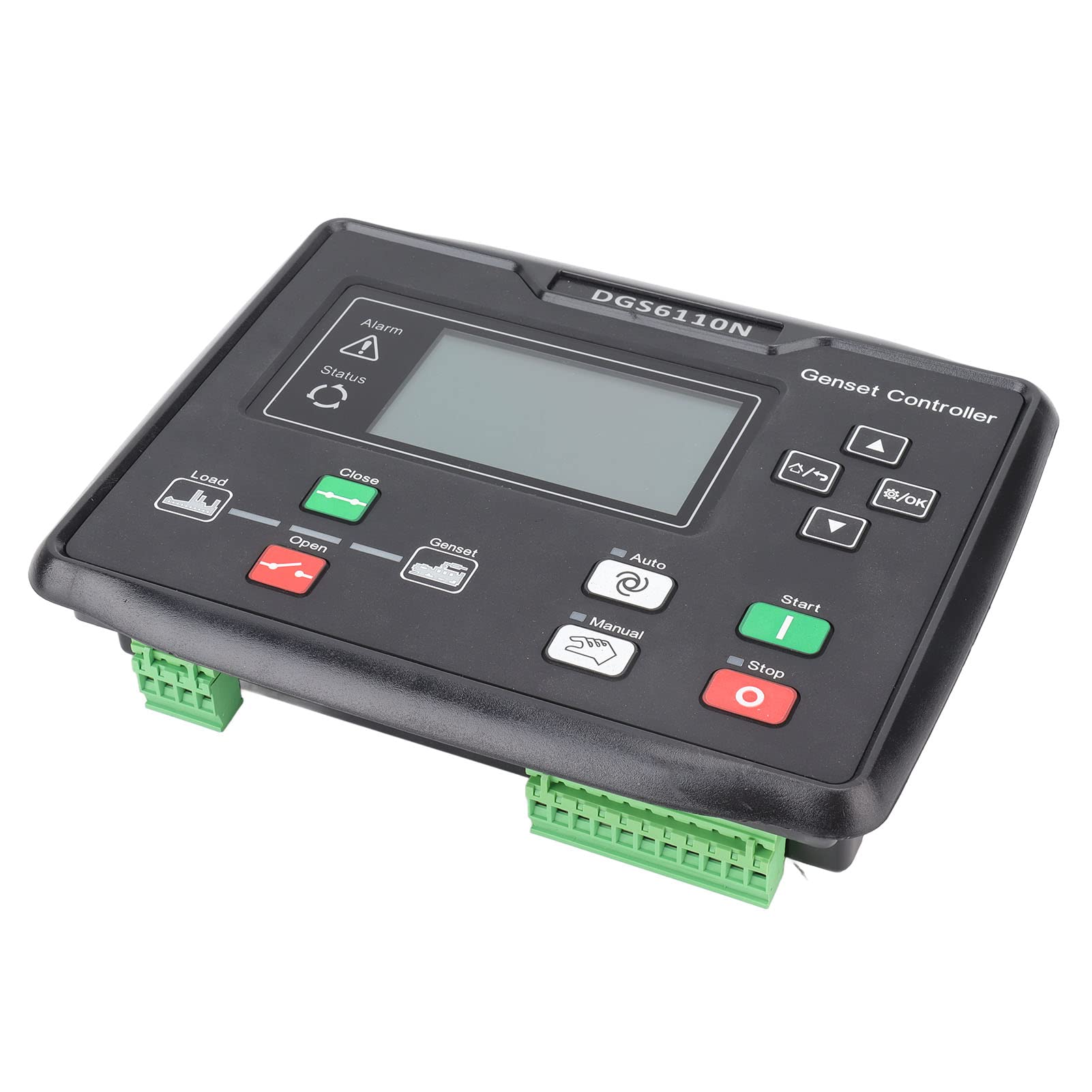 Panel de Control del Generador ABS Controlador de Grupo Electrógeno Automático 15 a 360 V Pantalla LED Control Remoto Protección Múltiple para Técnicos de Monitoreo de Generador