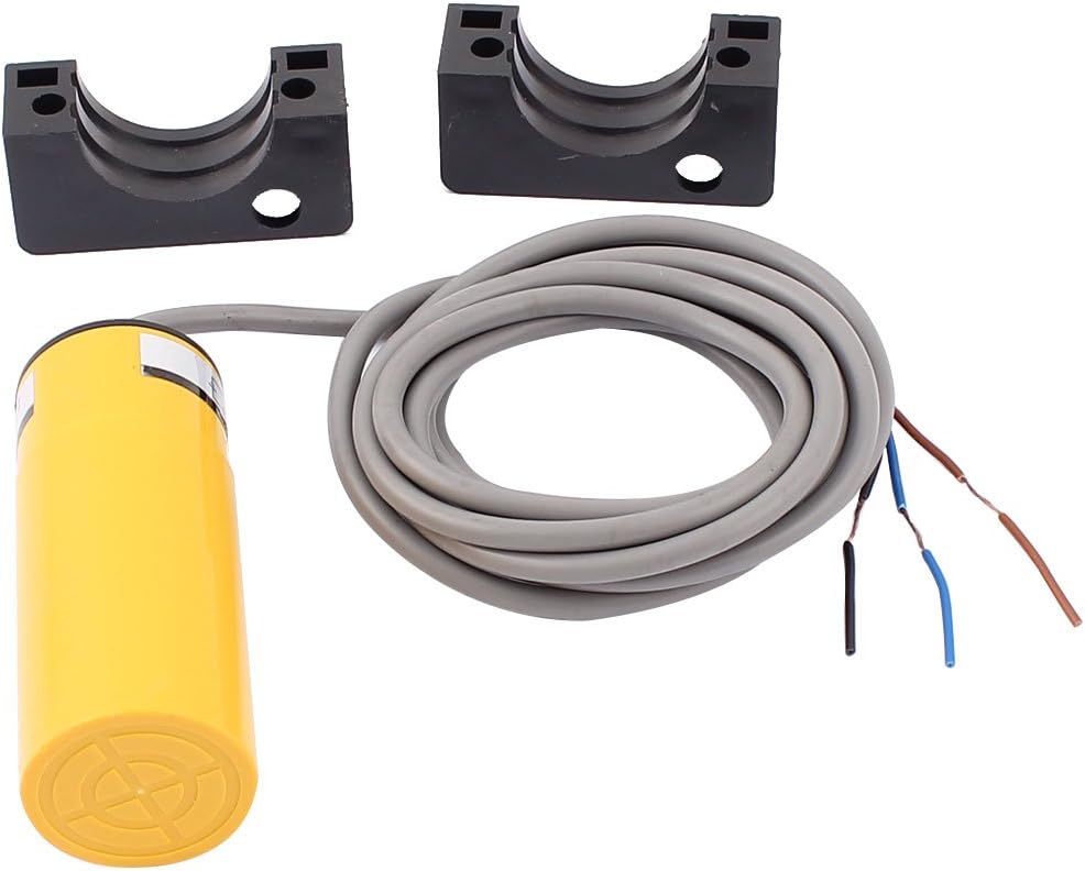 Aexit E2K-C25ME1 Inductive Wiring & Connecting Proximity Sensor Detective Switch NPN Heat-Shrink Tubing DC 6-36V