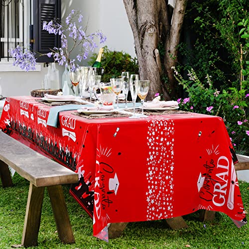 Durony DY0429 3 Pack Graduation Tablecloth 108 X 54 Inch Large Size Plastic Rectangle Graduation Table Covers thumb #5