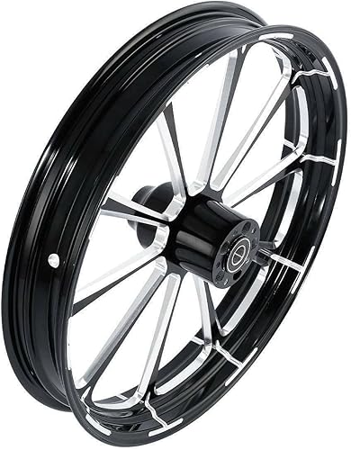 Miniatura 3 de TCMT Llanta delantera de 30 pulgadas con brida de disco único para Harley Touring modelos no ABS, Road King Electra Street Road Glide Ultra Limited